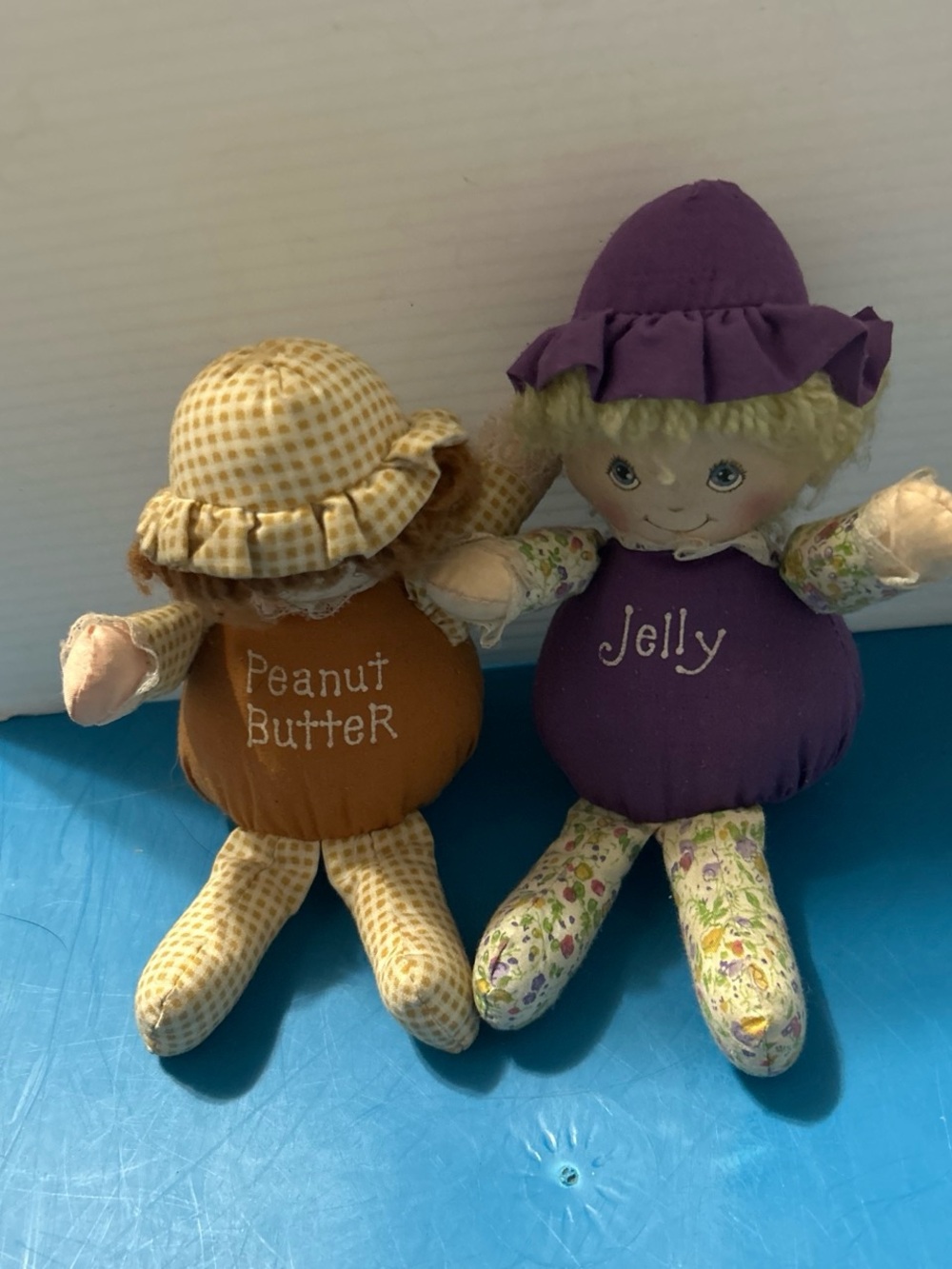 Peanut Butter & Jelly Plush Doll Set - Purple and Orange